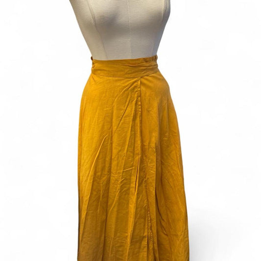 Belma yellow midi skirt