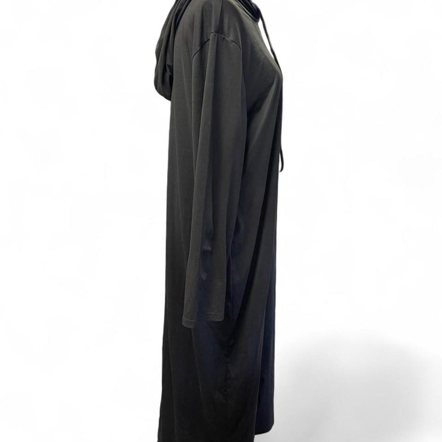 Black polyester spandex maxi