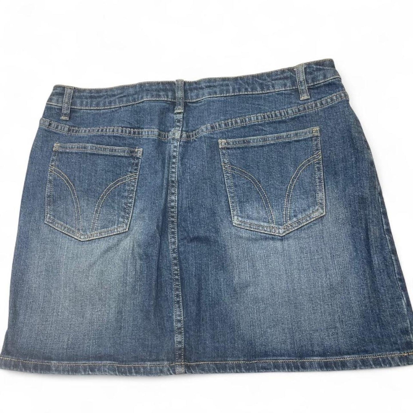 Y2k blue denim skirt