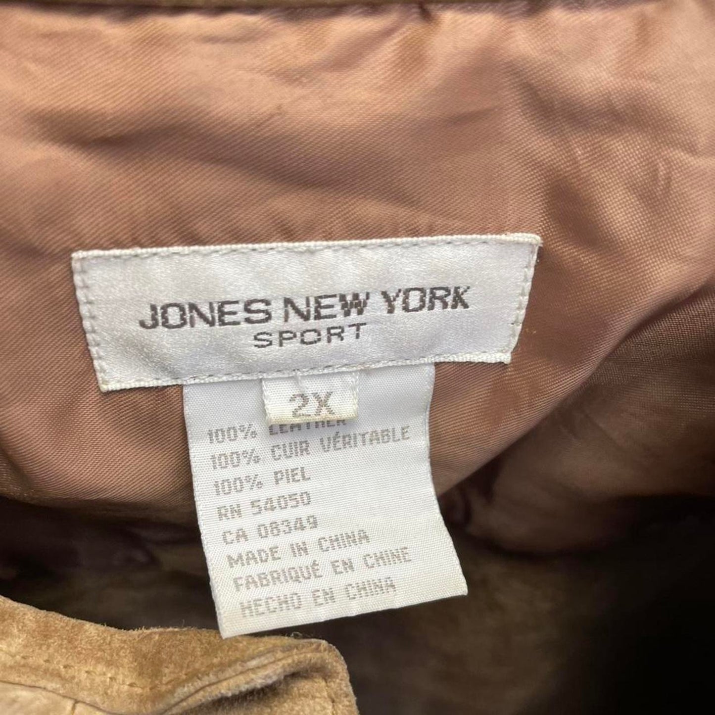 Jones new york tan suede