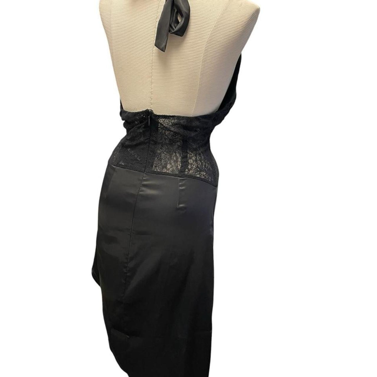 Rehab lab black asymmetrical halter