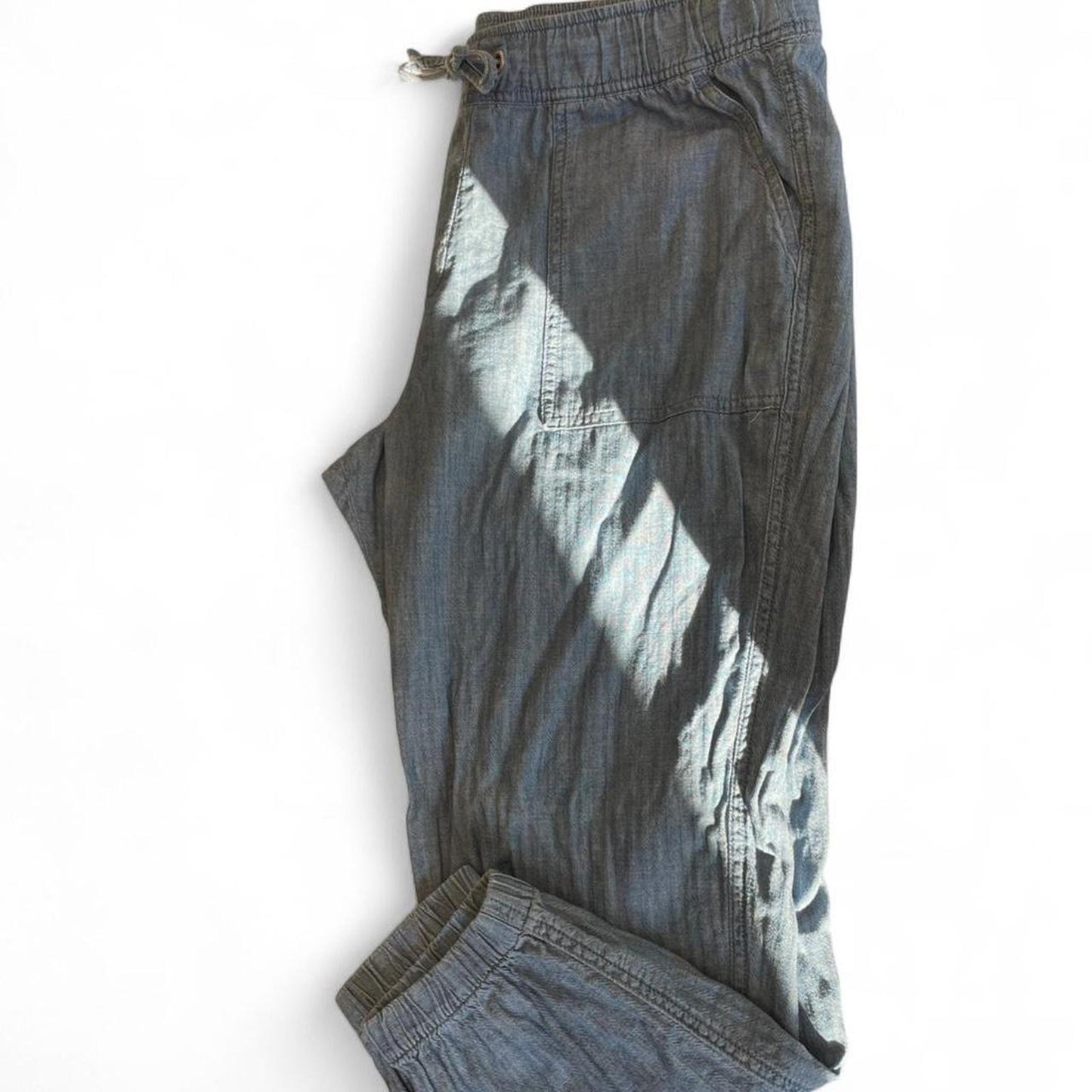 Tan chino trousers with a
