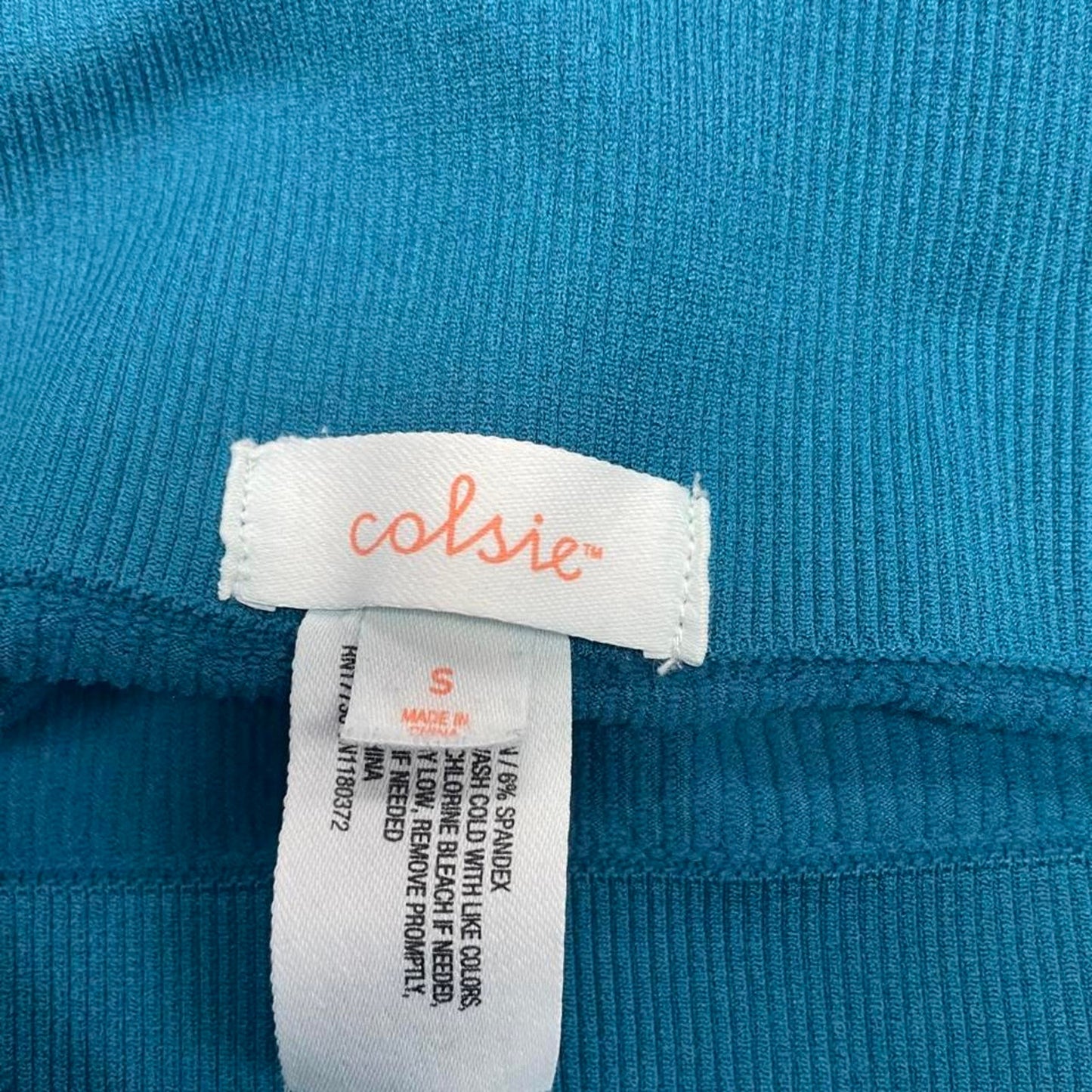 Colesie blue ribbed tank top