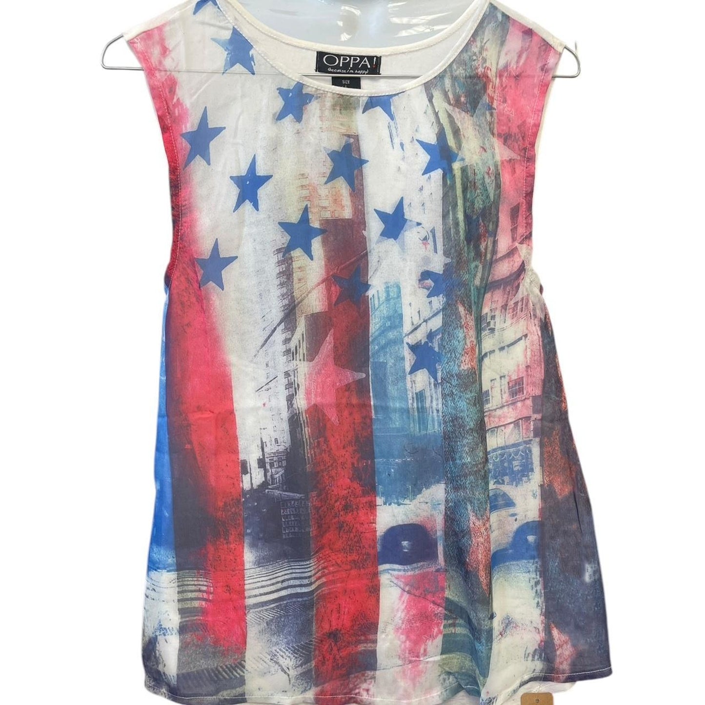 White and blue american