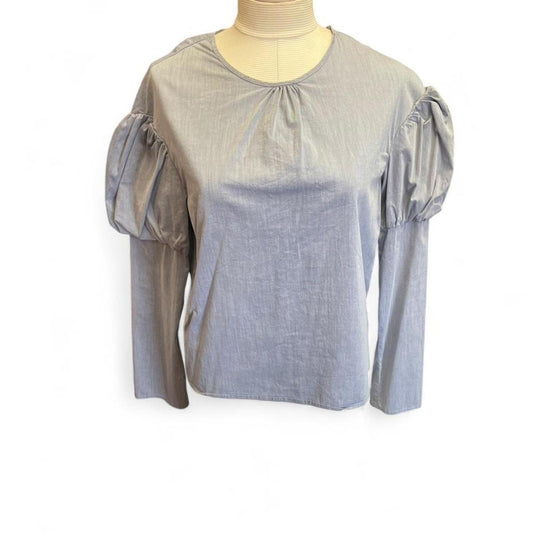 Drew blue ombre puff sleeve
