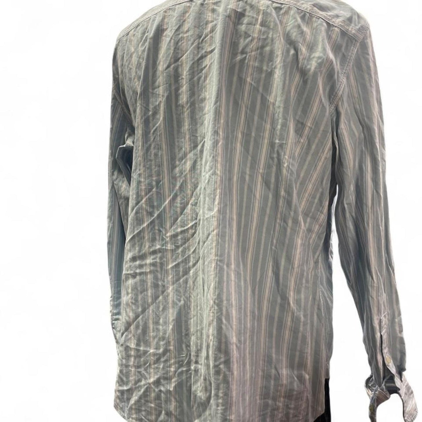Ralph lauren blue striped button up