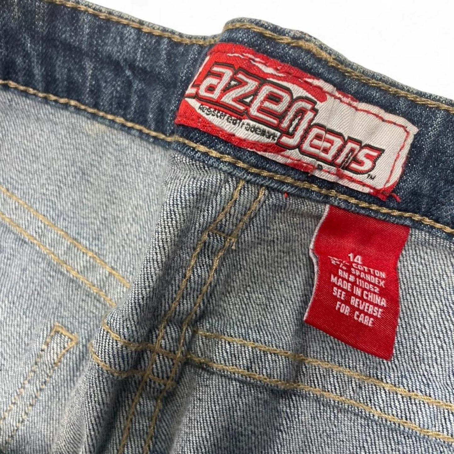 Y2k blue denim skirt