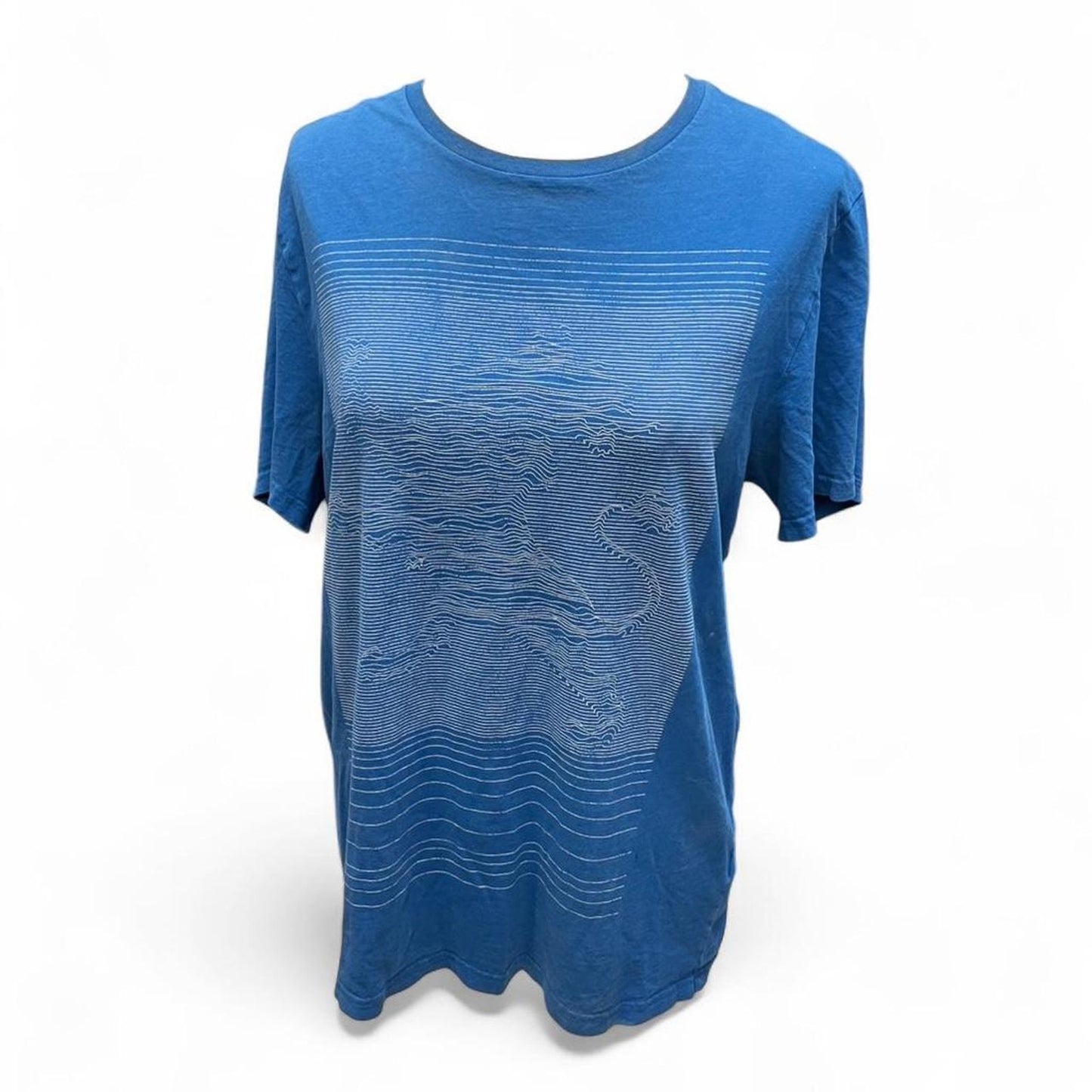 Express blue graphic tee size