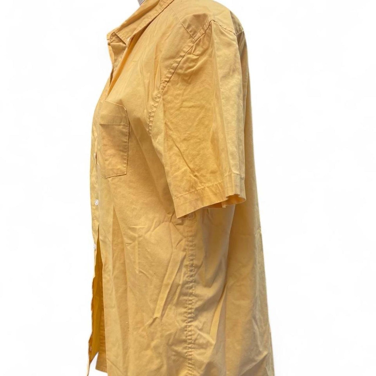 Yellow button up shirt