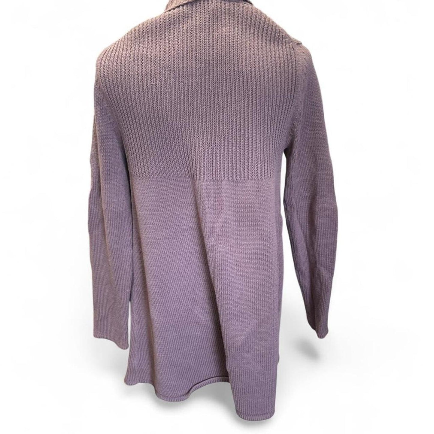 Liz lange purple maternity cardigan