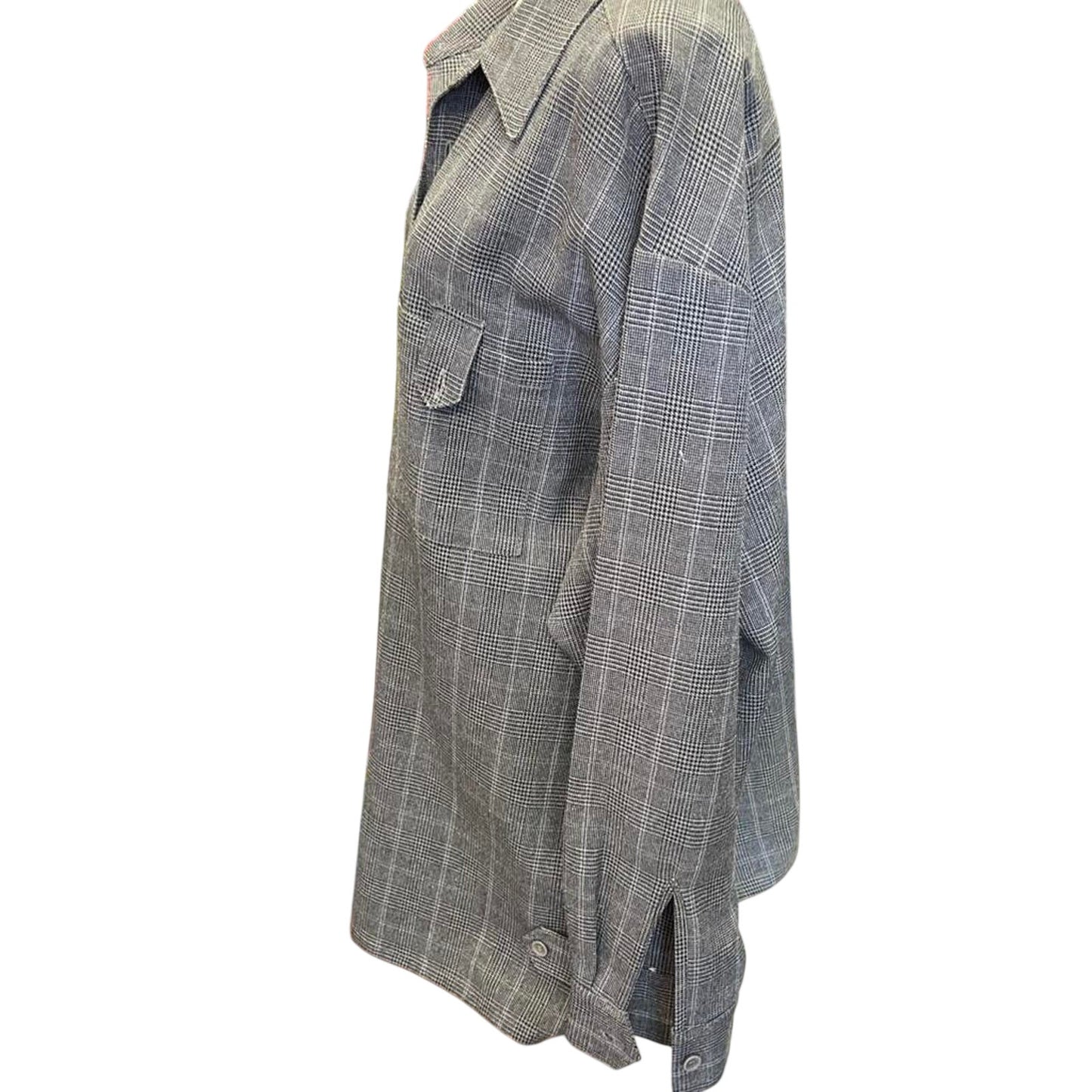 Mens size 40/32 grey plaid