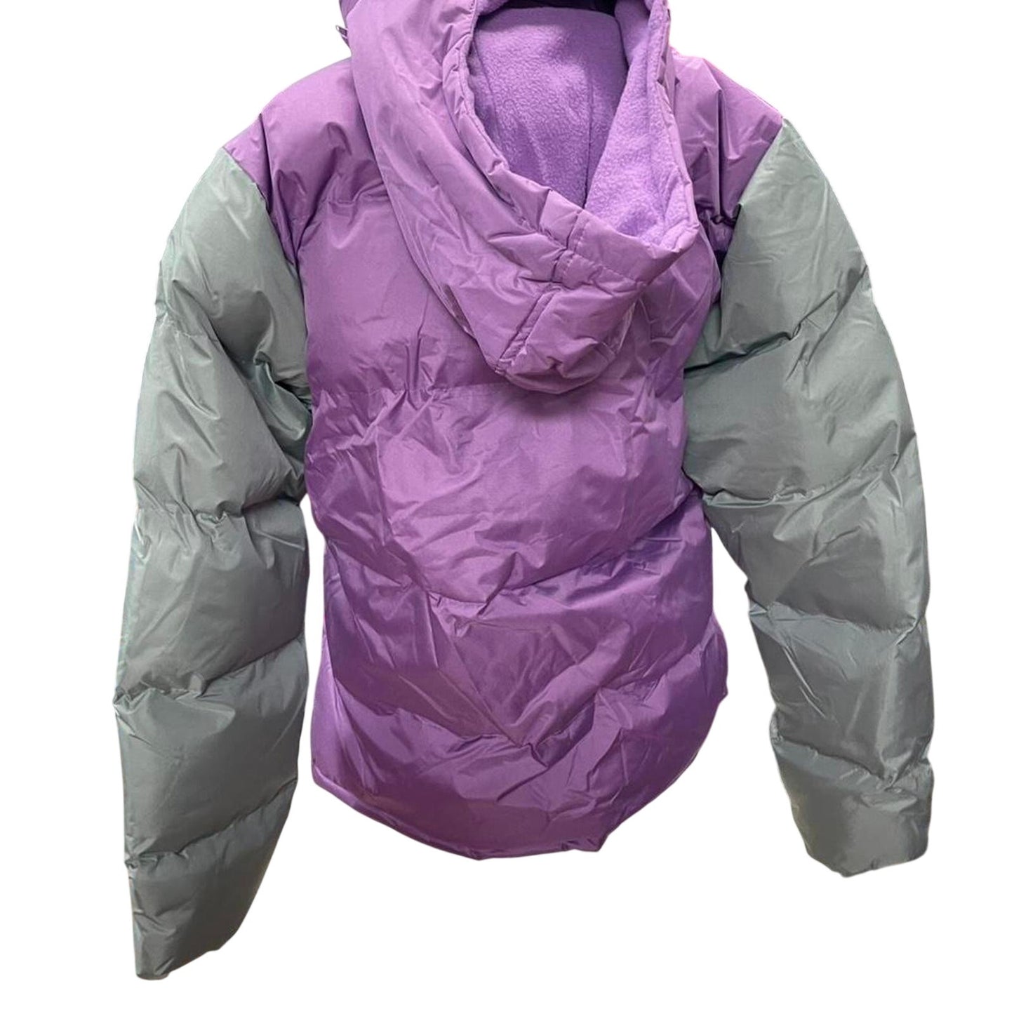 Operation warm purple puffer jacket