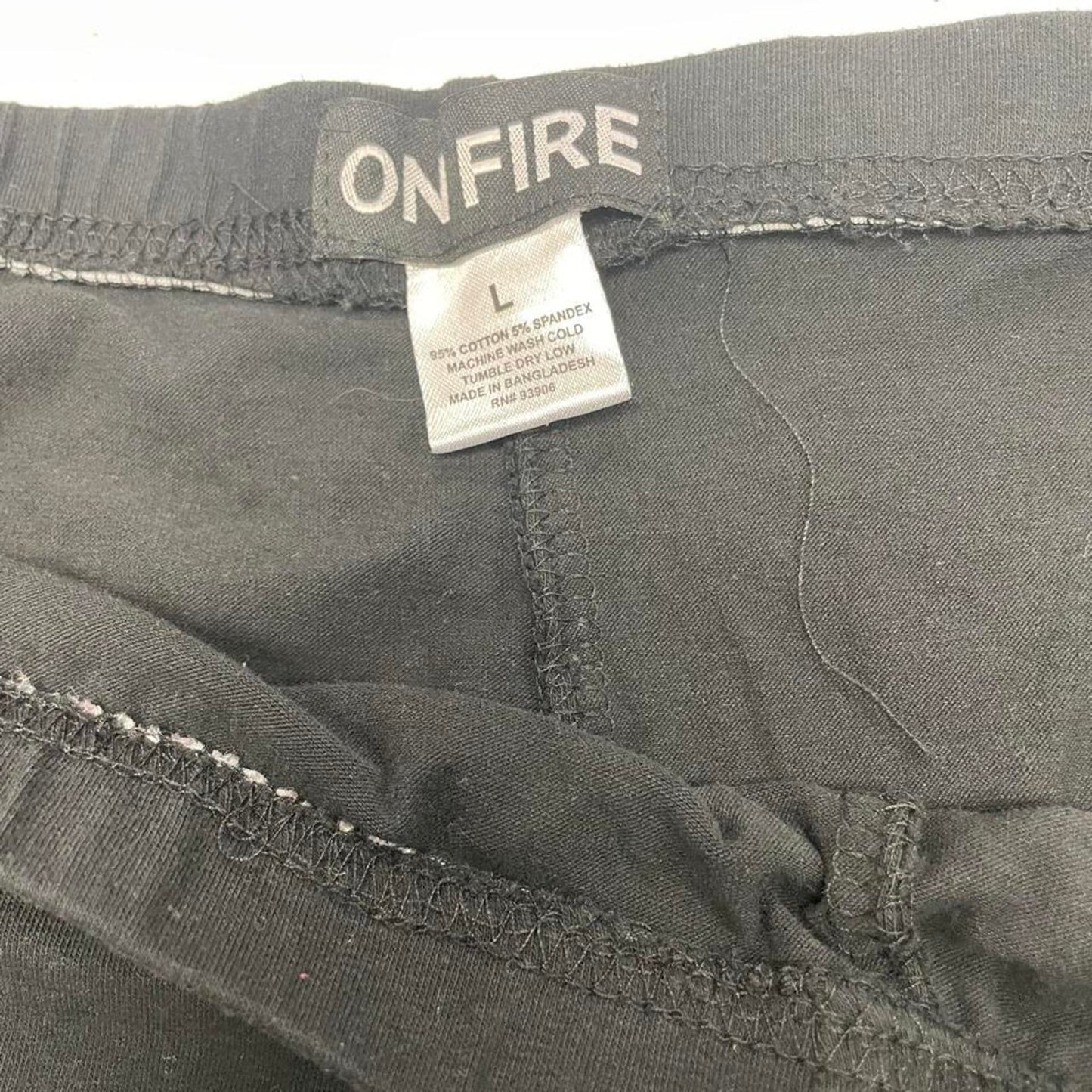 Black cotton spandex legging