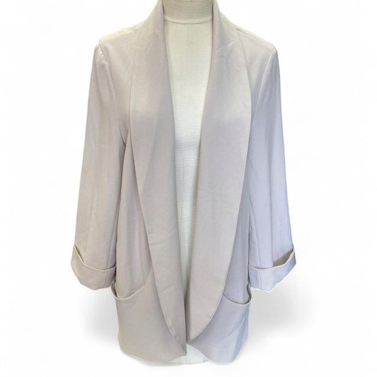 Dr2 white blazer with pockets