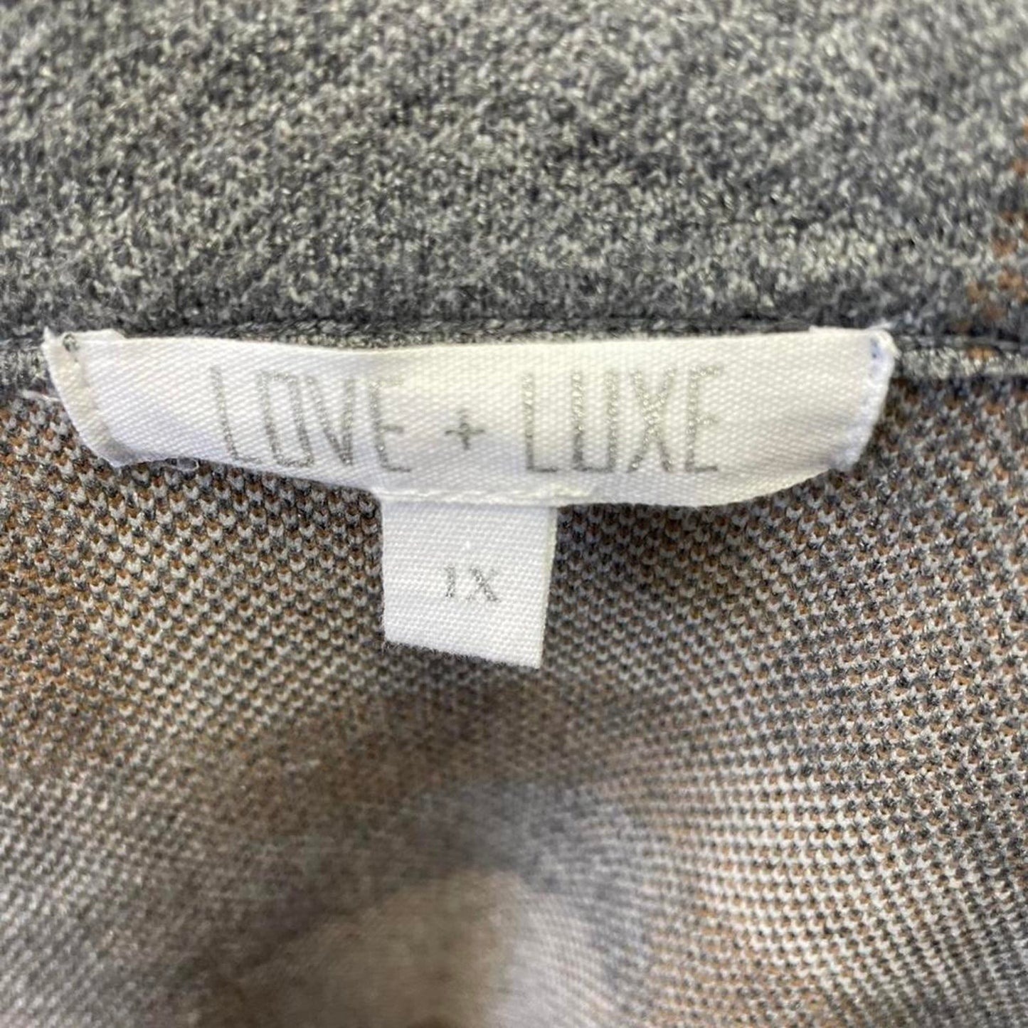 Love luxe grey plaid jacket
