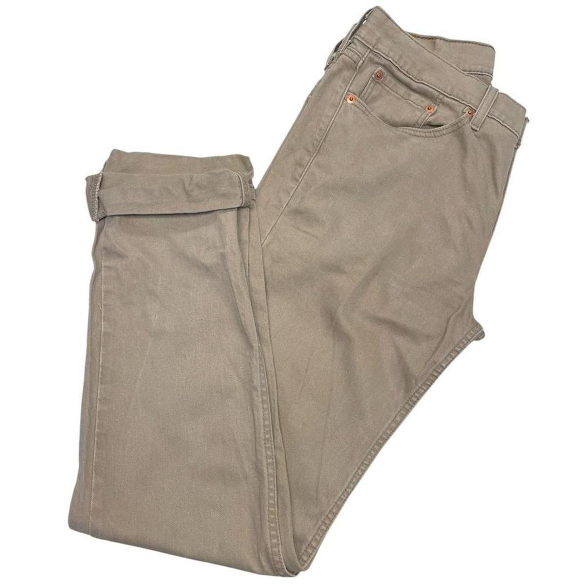 Levis 501 jeans in tan