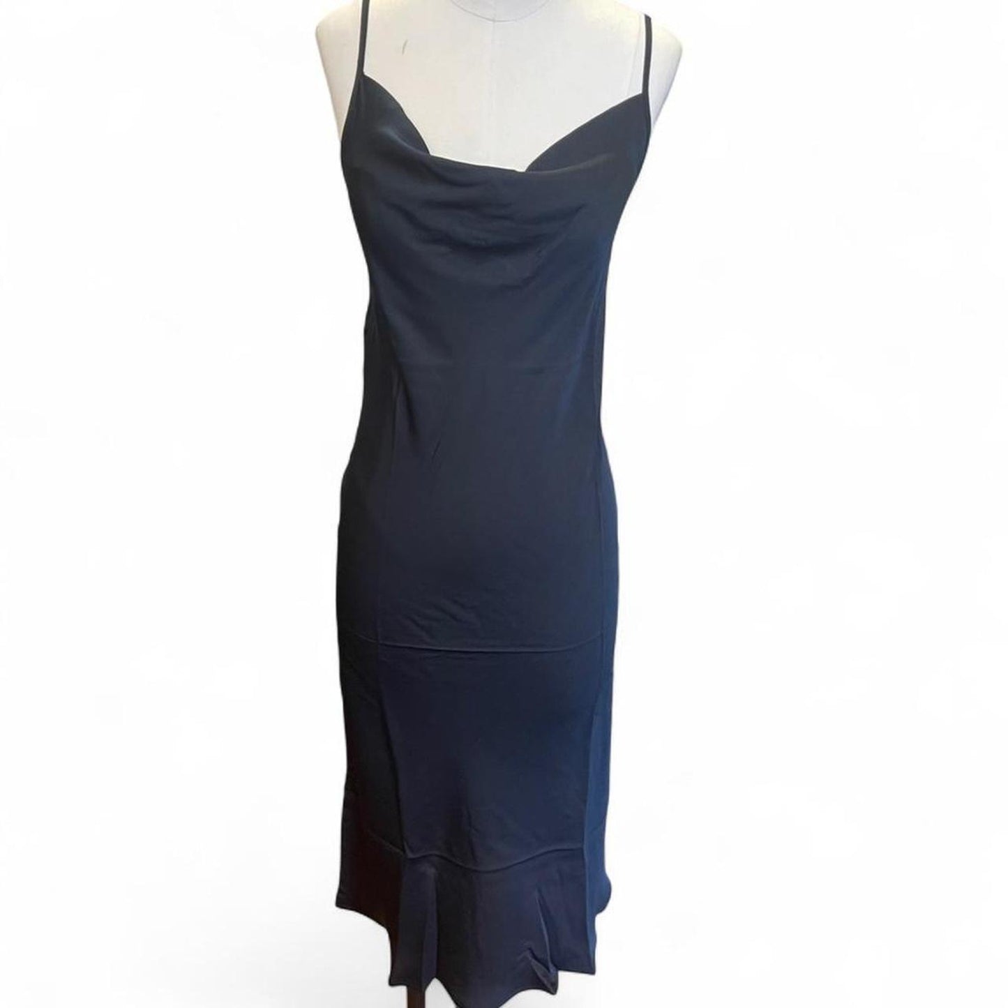 Supesu black bodycon midi dress