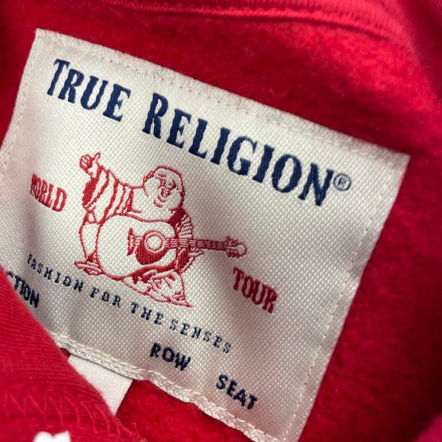 True religion red heart hoodie