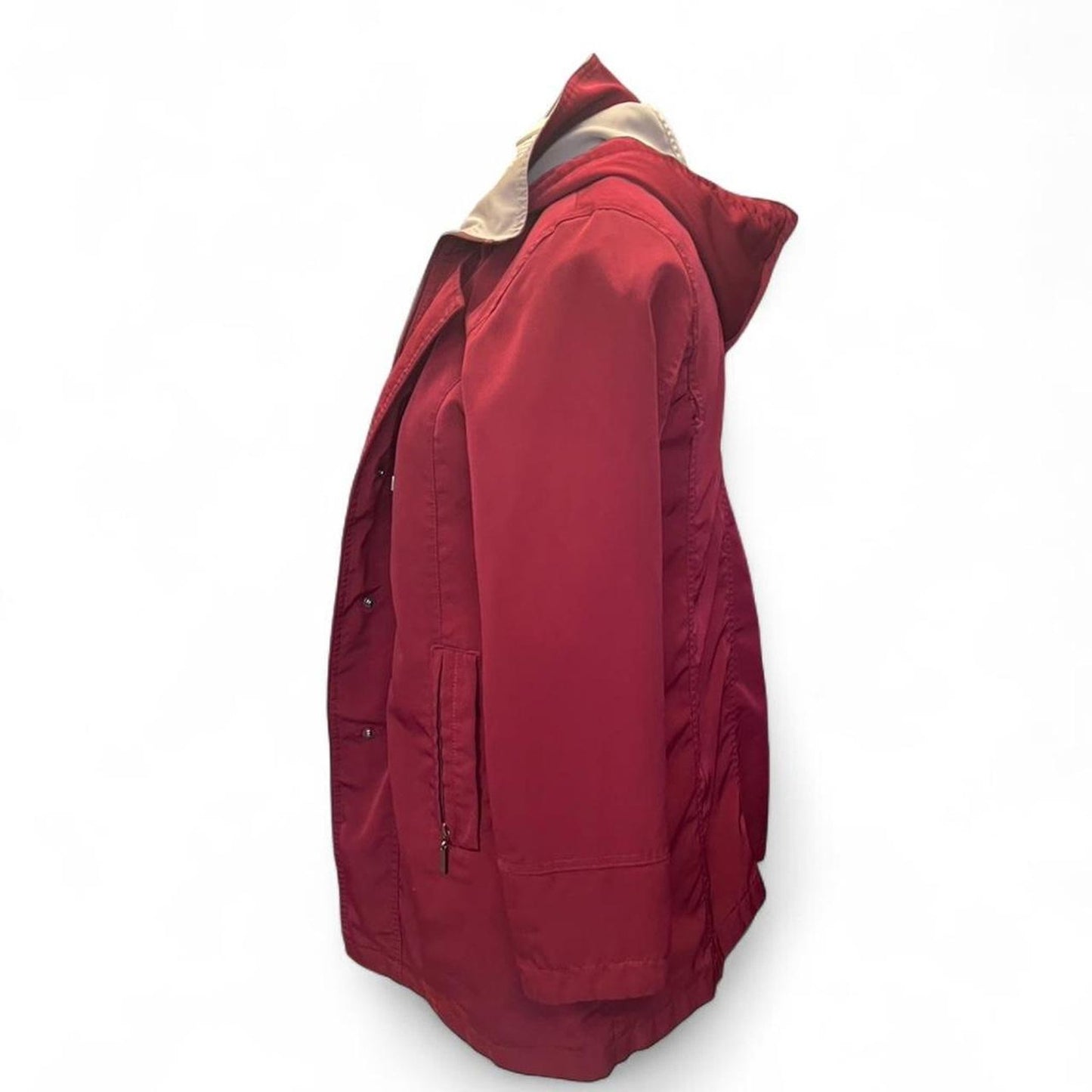 Fleet street burgundy raincoat with