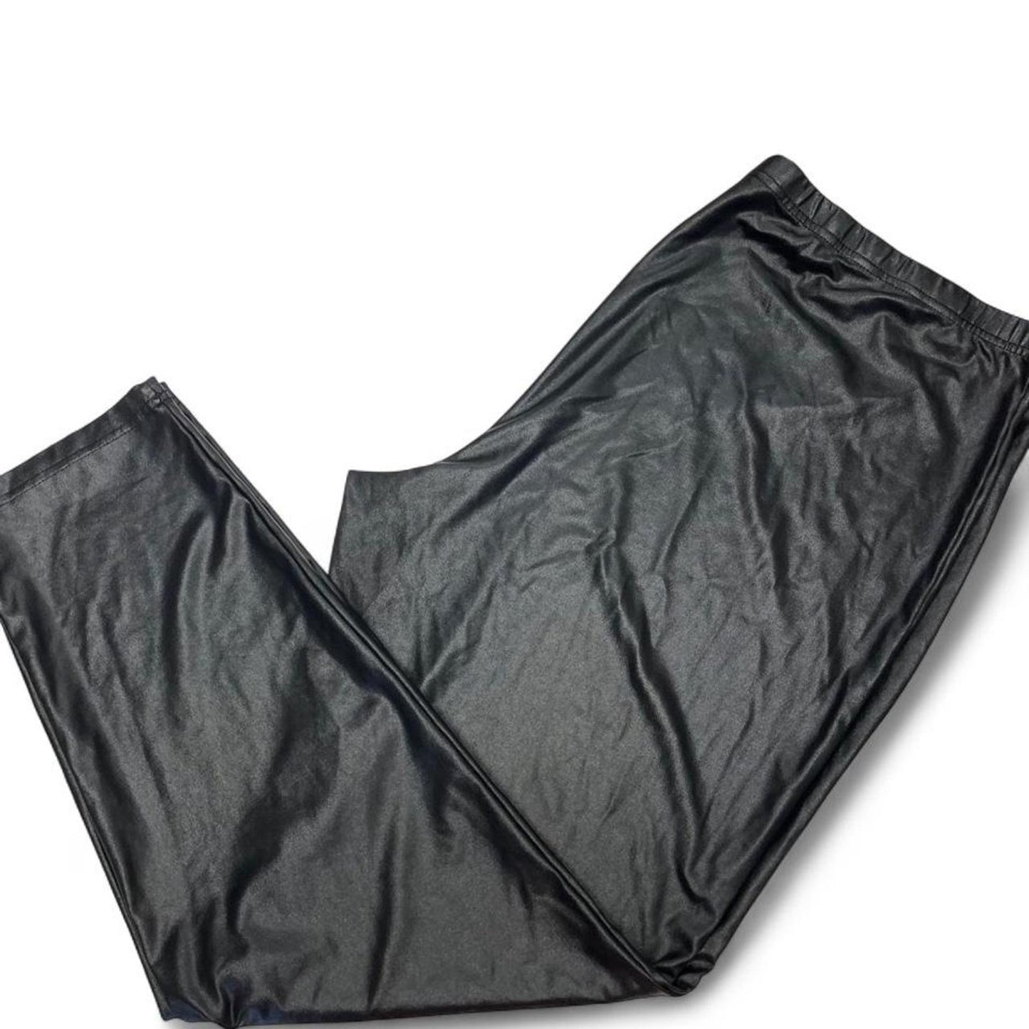 Shein curve black faux leather
