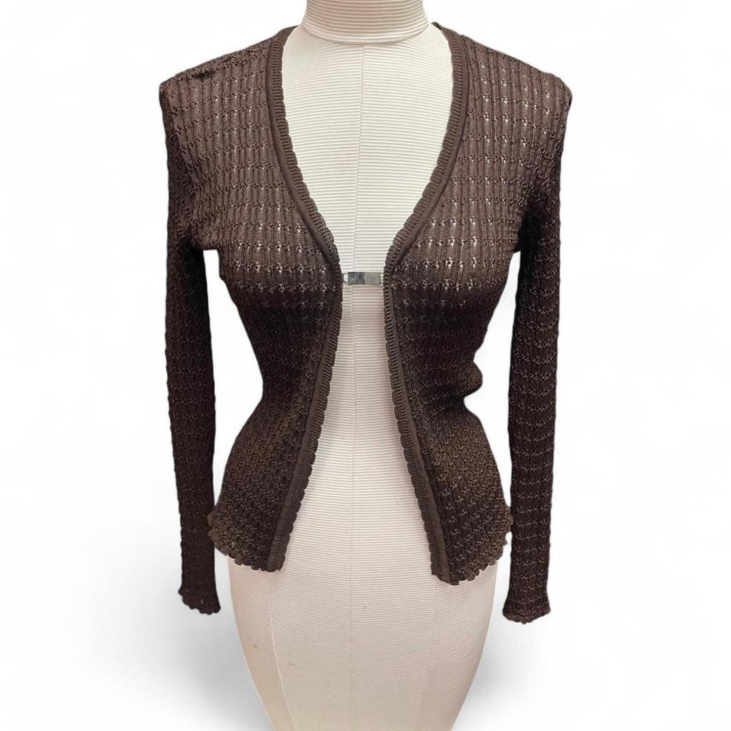 Brown long sleeve cardigan