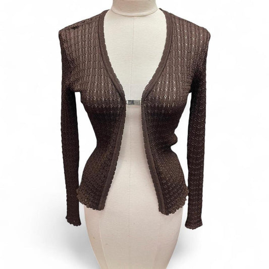 Brown long sleeve cardigan