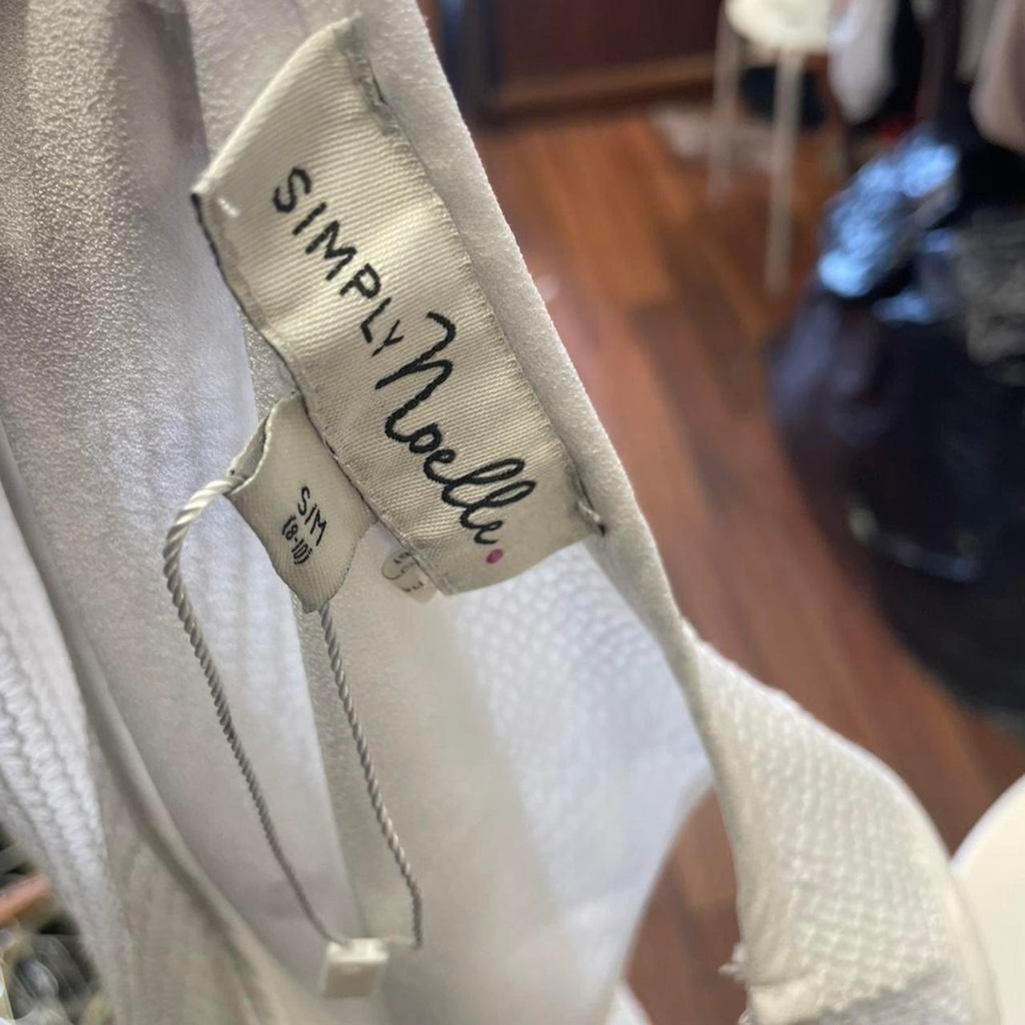 White mesh tank top with