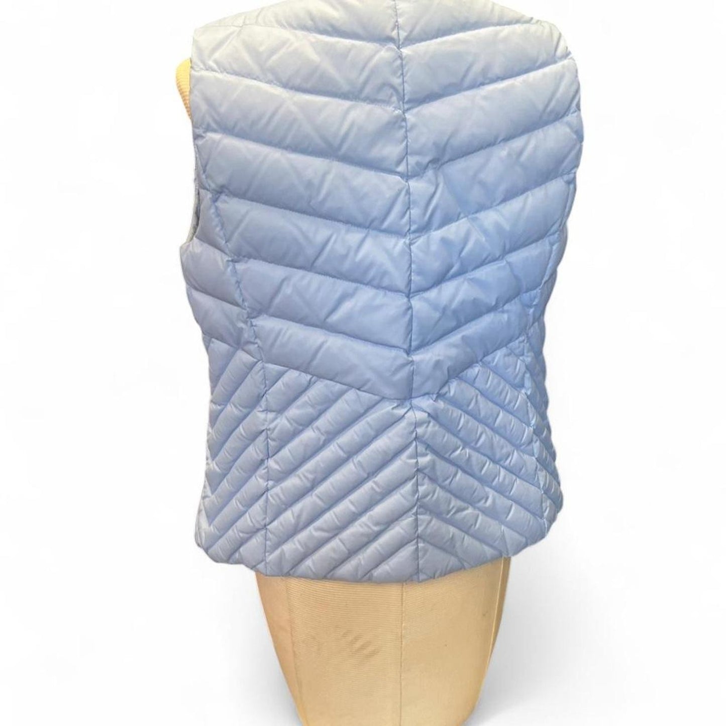 Talbots blue puffer vest size