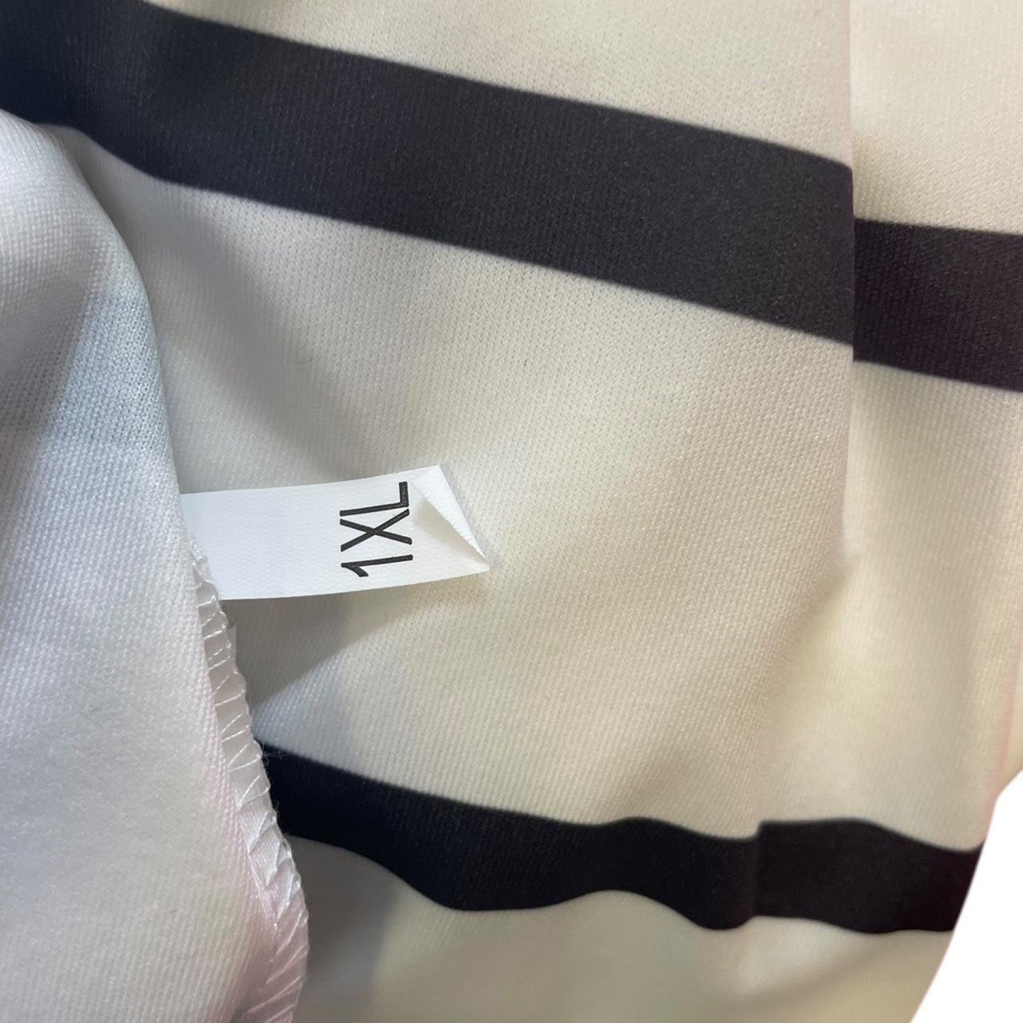 White and black striped