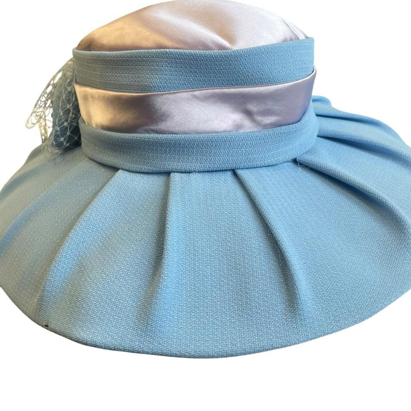 Elizah blue hat with large