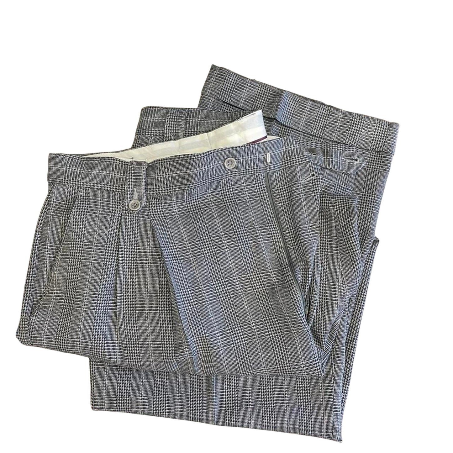 Mens size 40/32 grey plaid