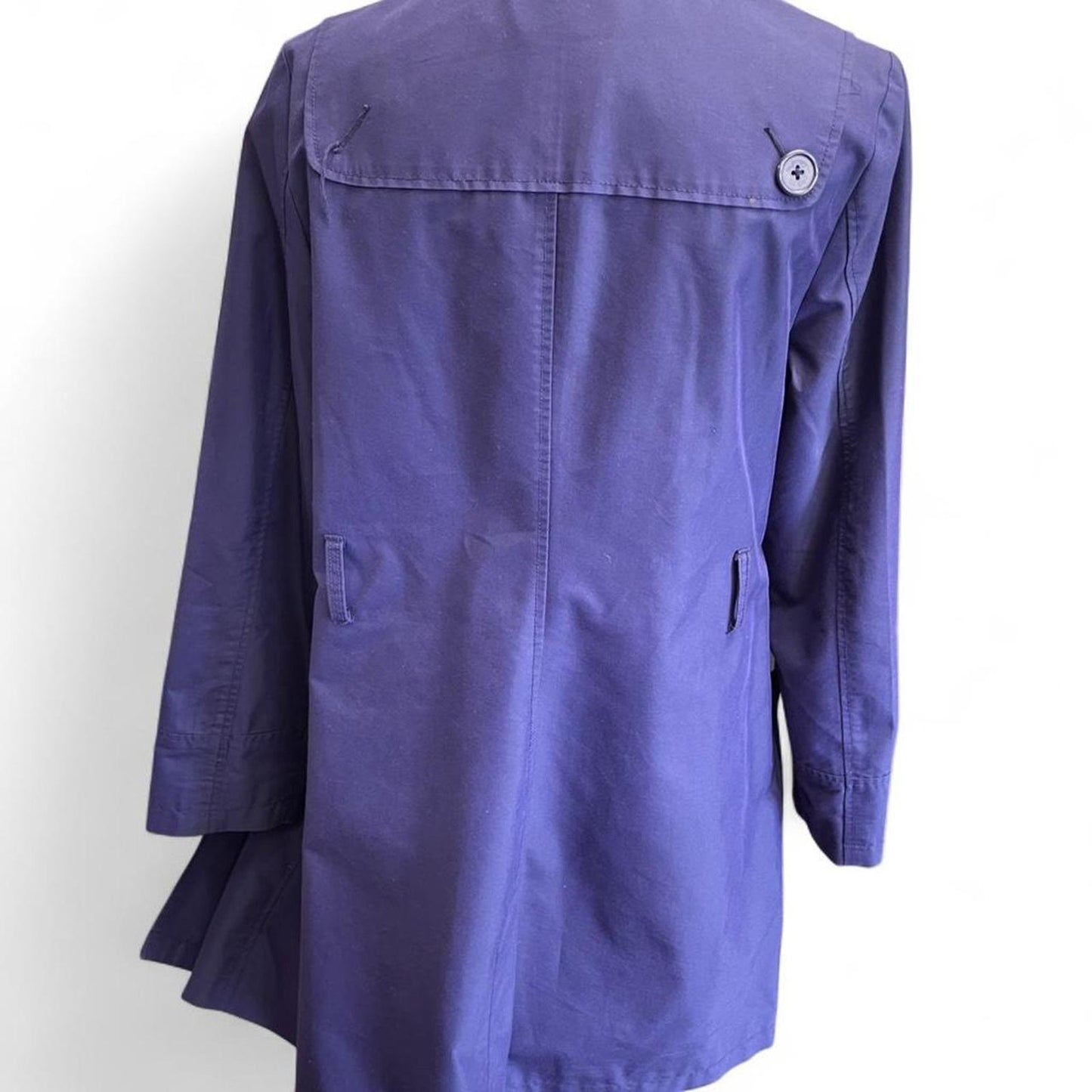 Merona purple trench coat size