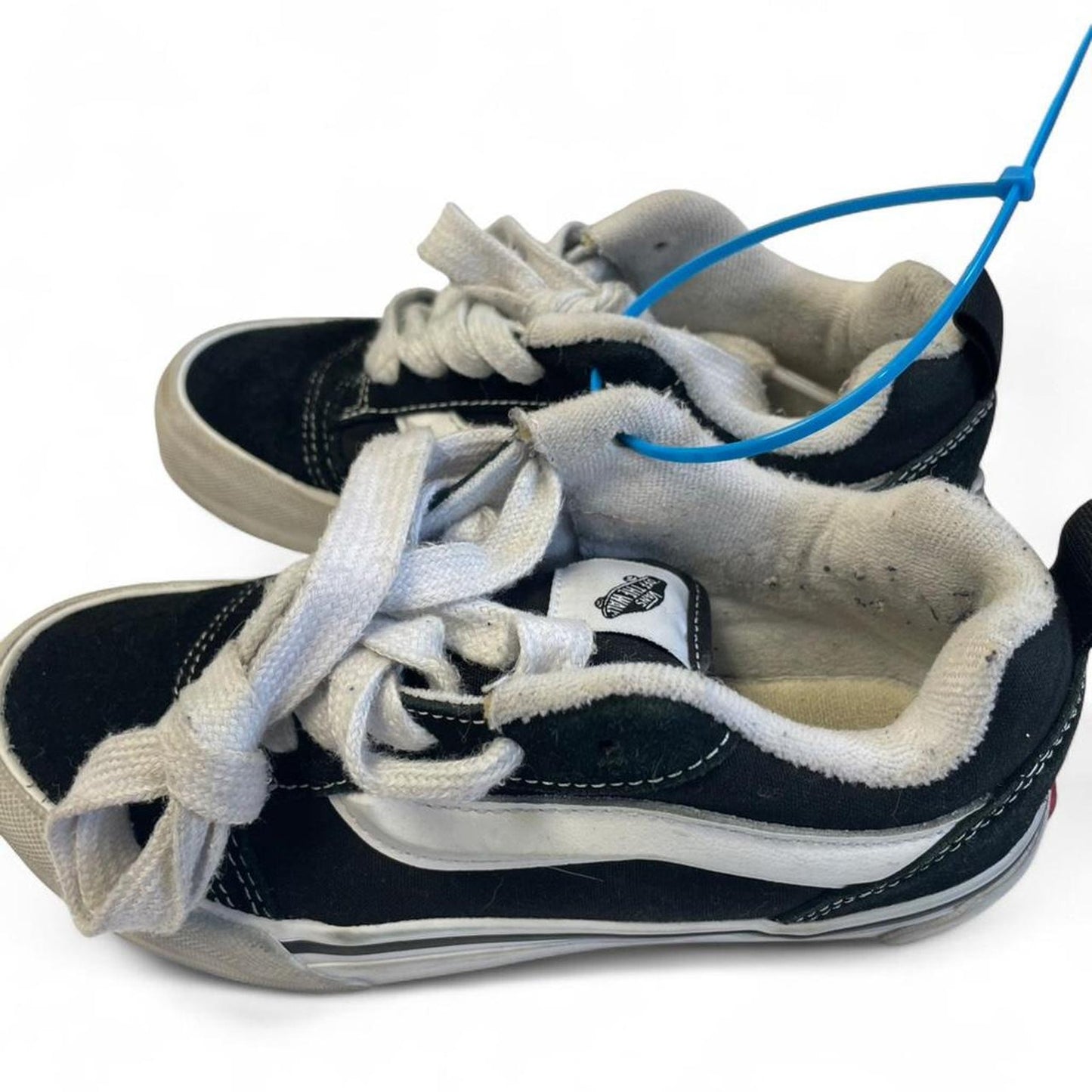 Vans black and white skateboarding
