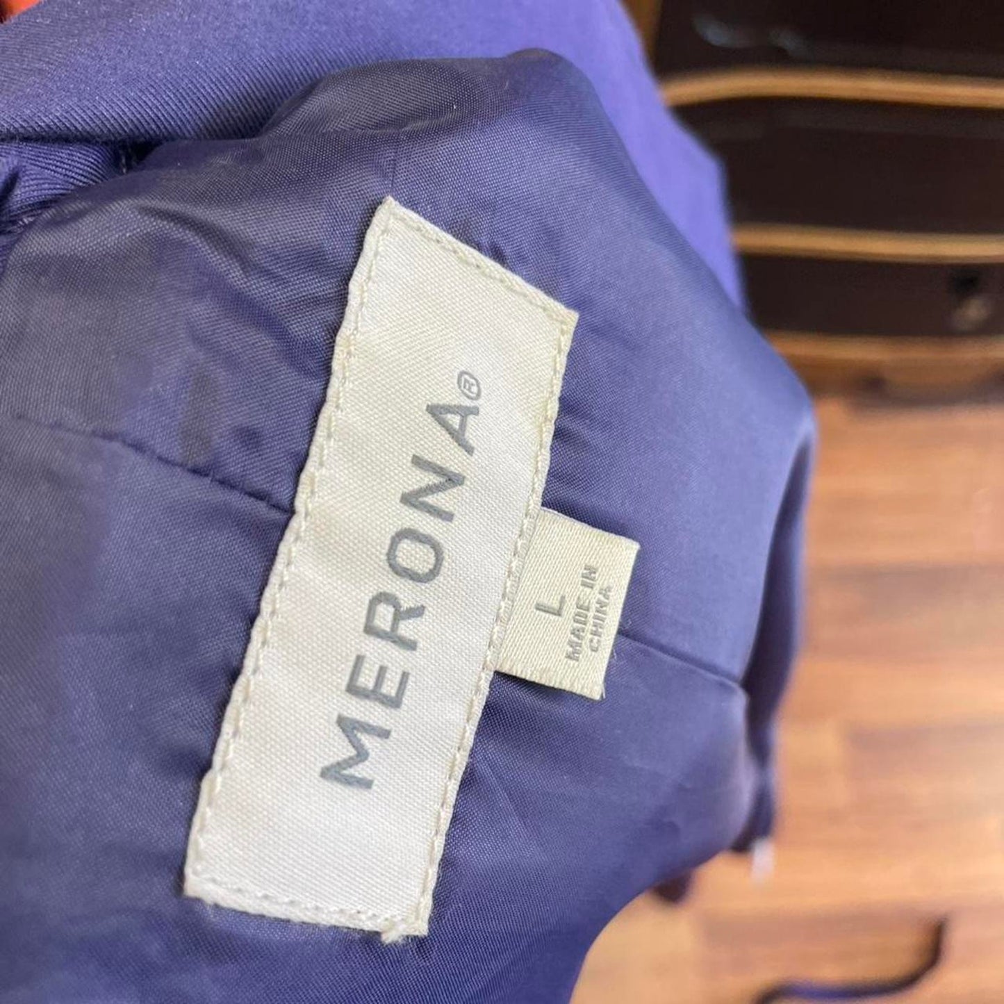 Merona purple trench coat size