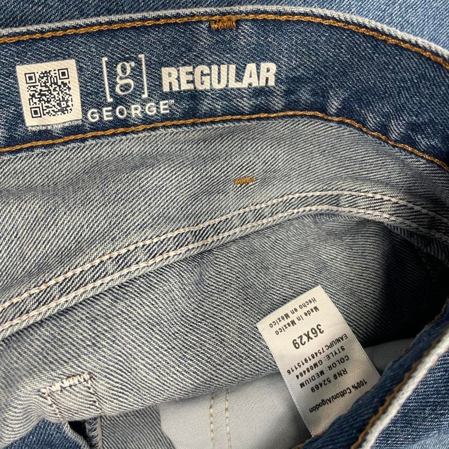 George blue denim jeans size