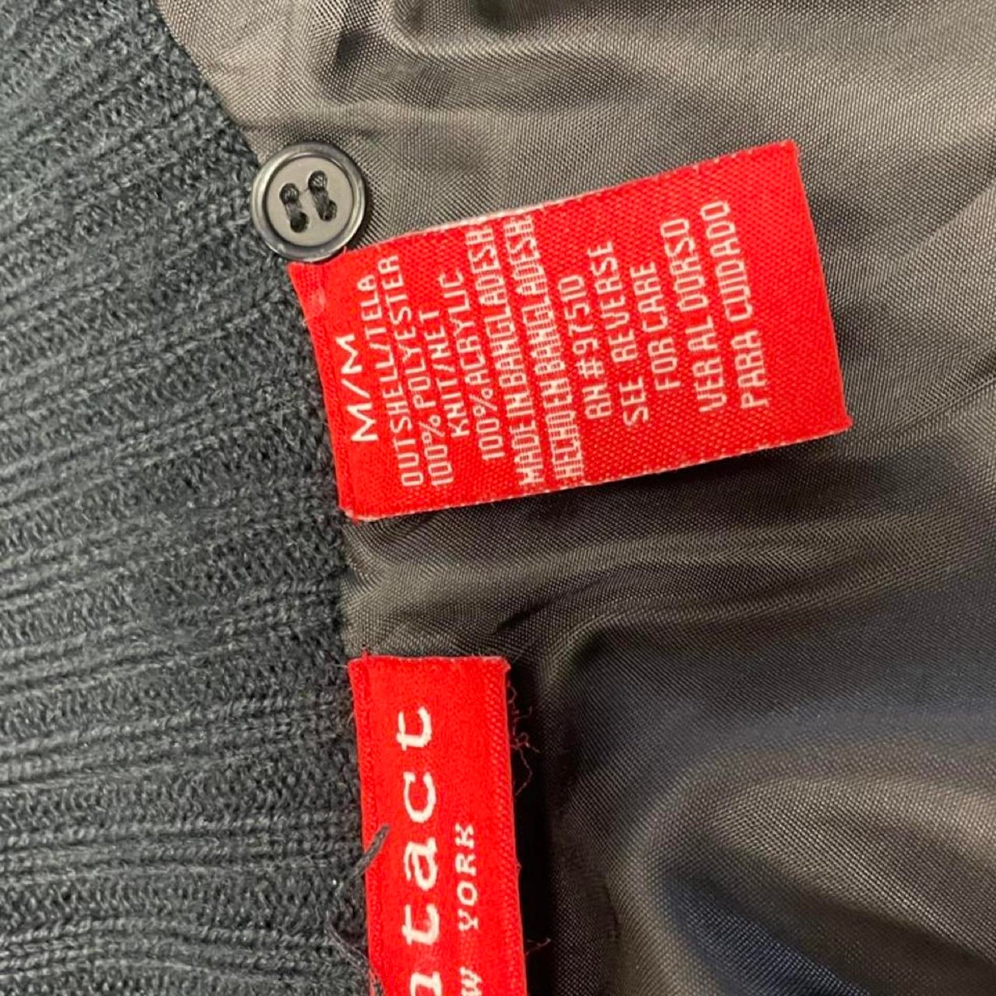 Contact new york black polyester