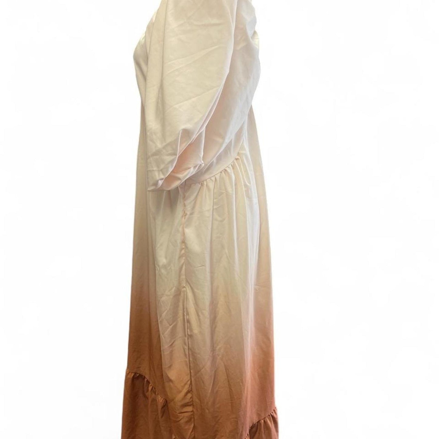 Cream tan maxi dress