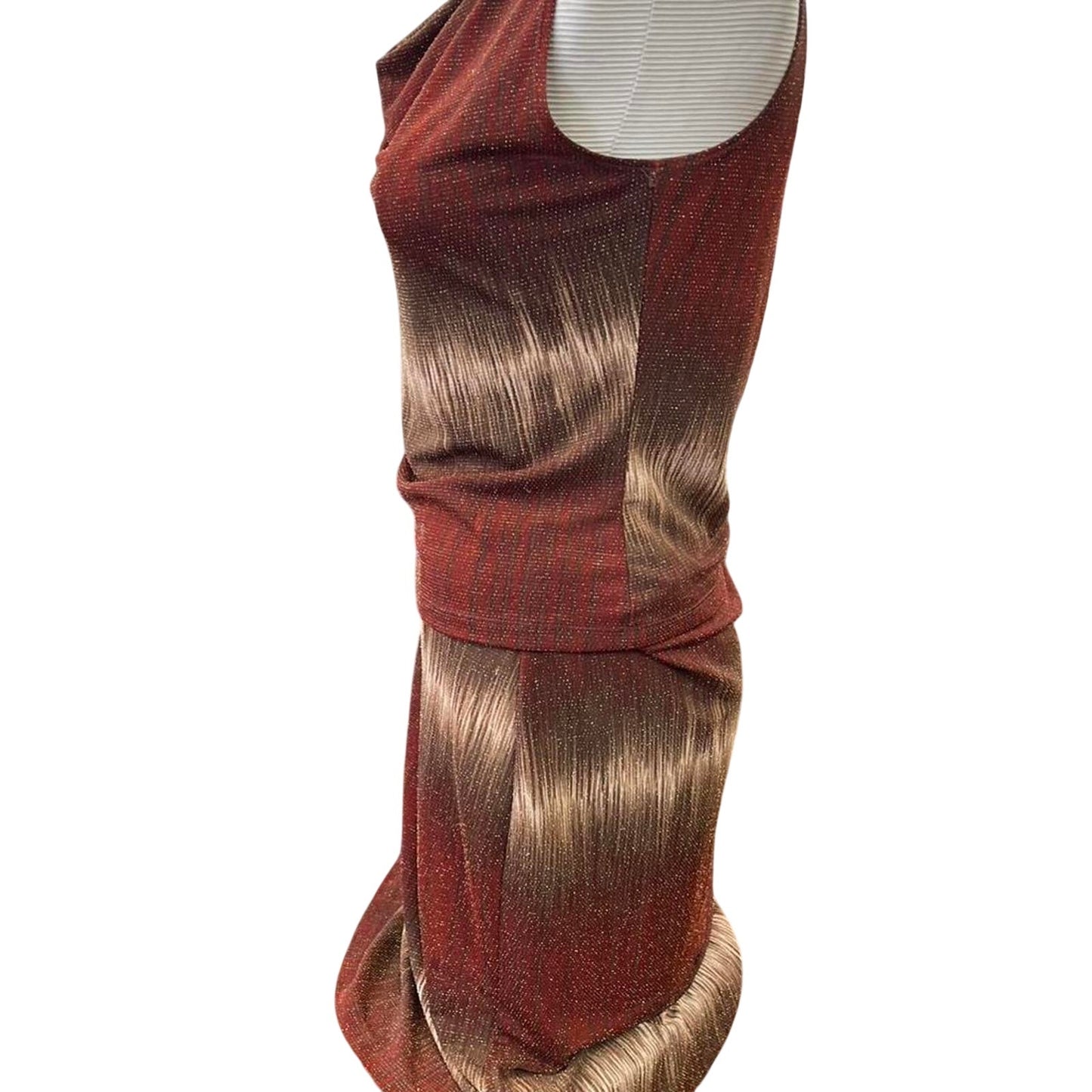 Ombre metallic two piece with