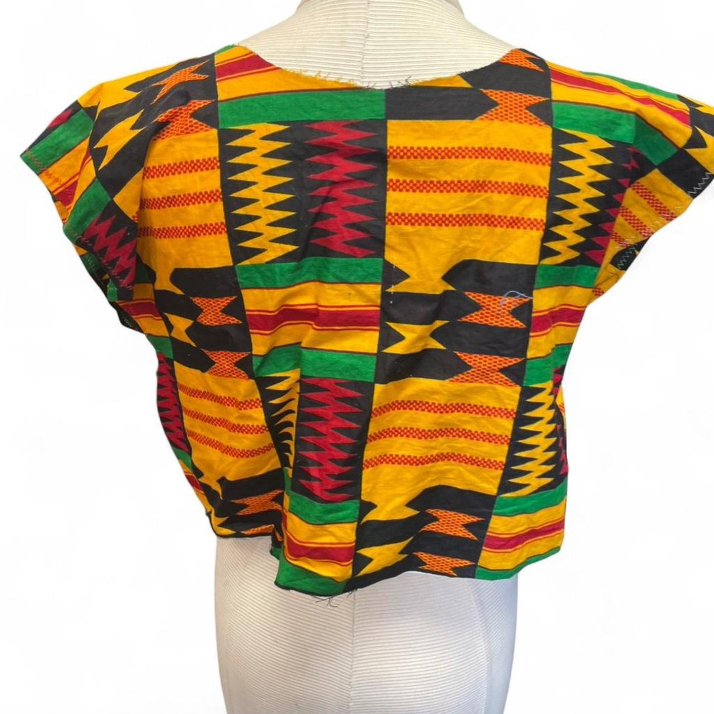 Multicoloured african print top with