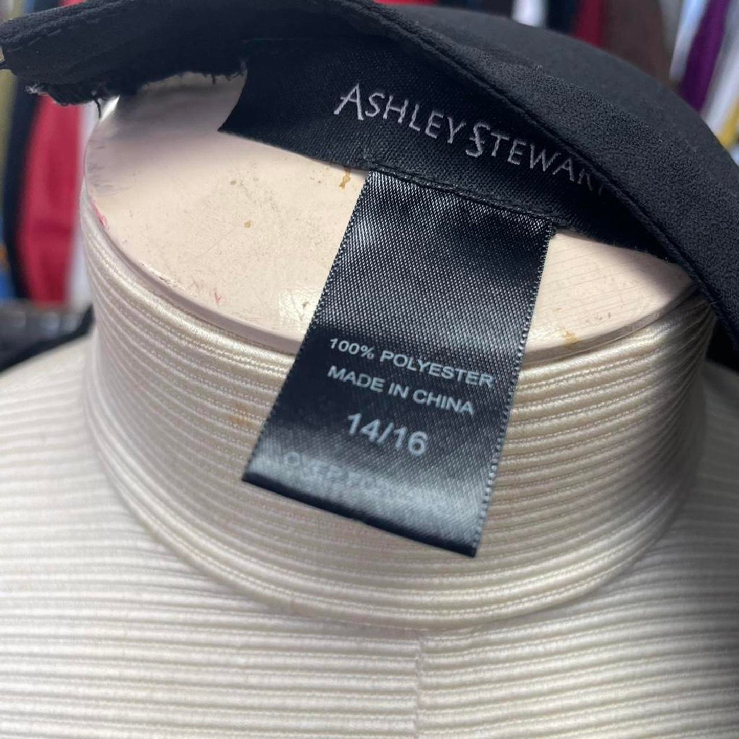 Ashley stewart yellow and black blouse