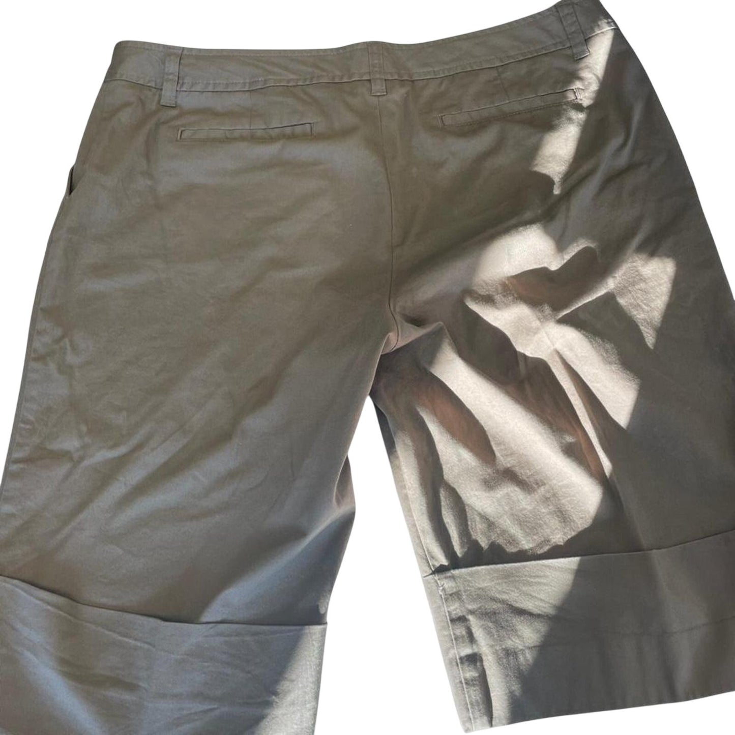 Tan chino trousers with a
