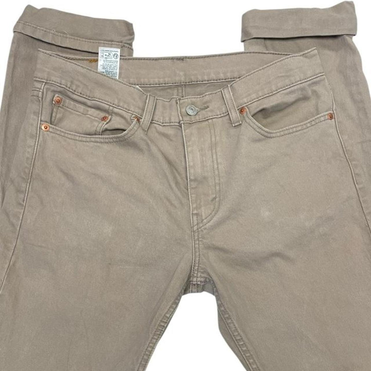 Levis 501 jeans in tan