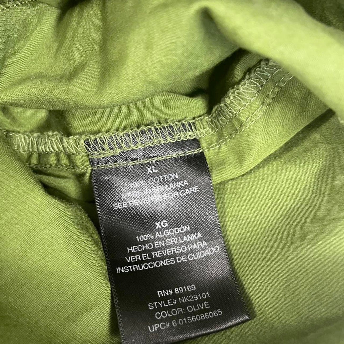 Olive green button up shirt