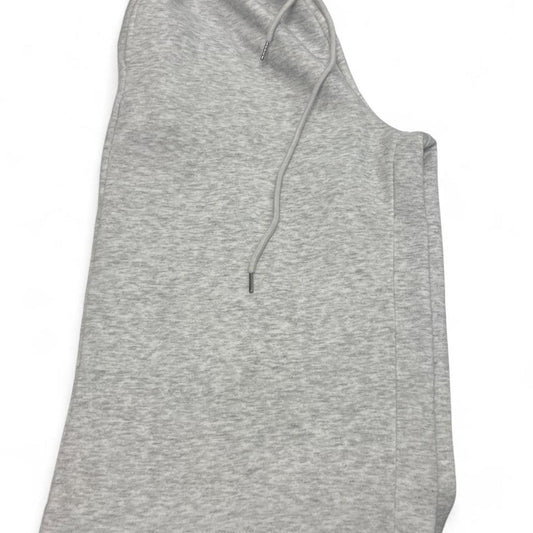 Gray heather wide leg sweatpants