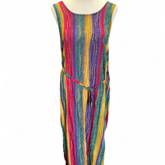 90s multicoloured maxi dress
