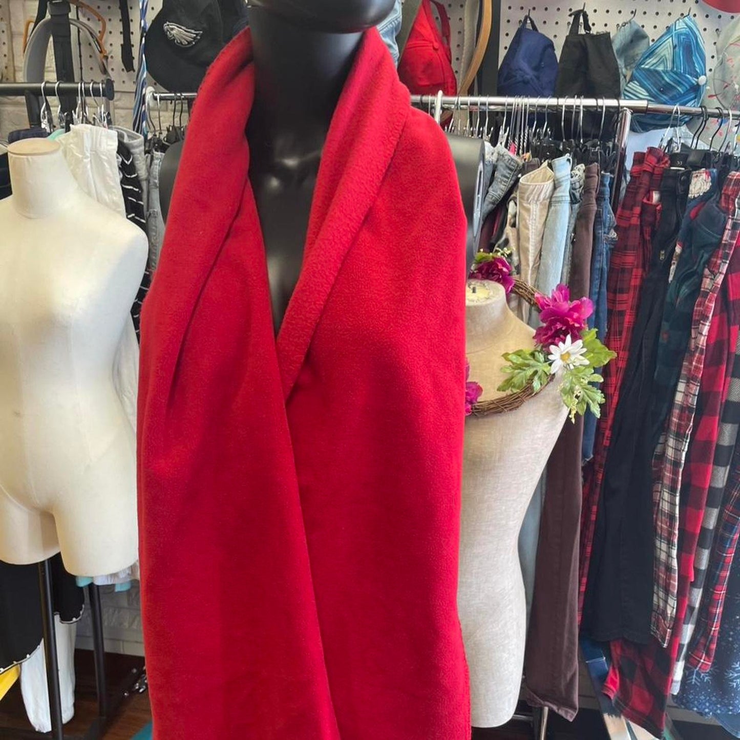 Red fleece blanket
