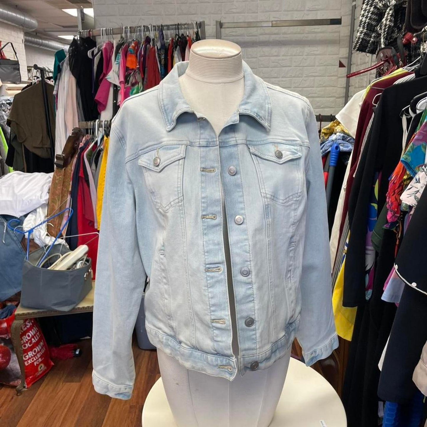 Light blue denim jacket with