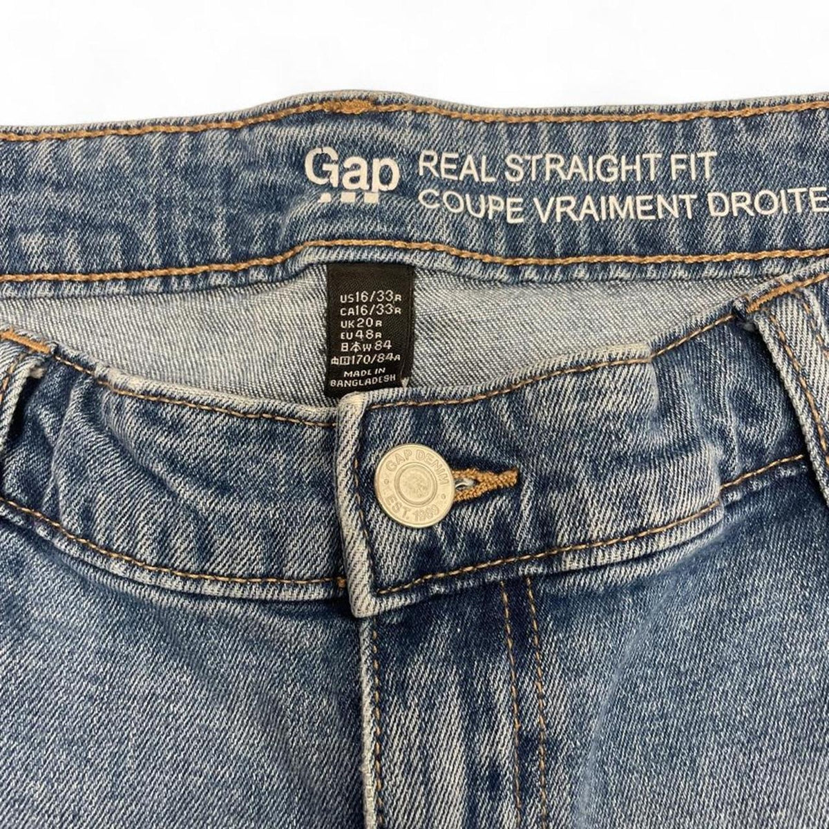Gap real straight fit blue