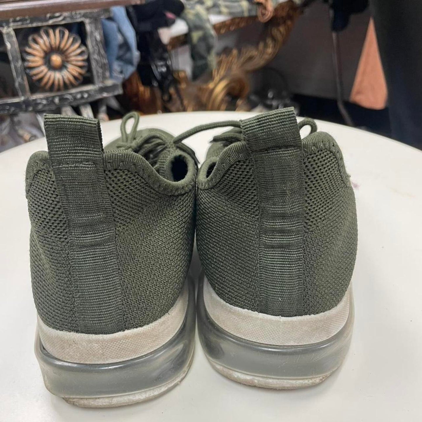 Green lace up shoes size