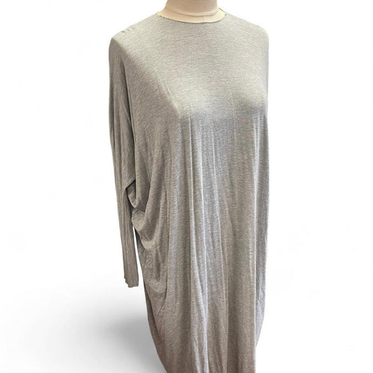Grey long sleeve maxi dress